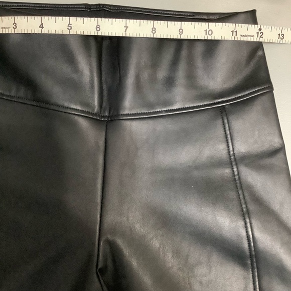 Wolford Edie Forming Black Vegan Leather Leggings Size 4 (W177) - Picture 8 of 14